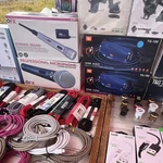 Qfx T&g Might+ Soulteck Mixed Lot Microphones Speakers Car Holders Cables. Fixed Price $31.00.