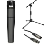 Shure SM57 Instrument Microphone Pack With Short Stand Cable. Fixed Price $208.99.