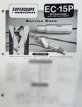 Superscope EC-15P Microphone Service Manual Original. Fixed Price $15.00.