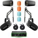 Movo Video Podcast Equipment Bundle With Boom Arms. Fixed Price $1099.95.