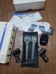 Shure BETA57A/58A Dynamic Microphone Set With Windscreen, Used, Tested. Fixed Price $355.72.