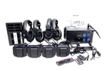 Hme DX100 Wireless Intercom System Belt Pack BP200 4 User With Headsets Bundle. Fixed Price $5500.00.