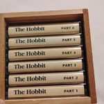 The Hobbit Six Dramatized Audio Cassettes Jrr Tolkien Complete In Wooden Box. Fixed Price $14.99.