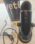 Blue Yeti Usb Microphone Blackout Edition W/ Stand. Fixed Price $23.00.