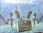 Squarock SR-AV83S-2 Black Podcast Equipment Bundle For (A2-K2). Fixed Price $79.99.