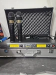 Pyle PDWM2550 Vhf Wireless Microphone System With Mics 9 Volt And Case. Fixed Price $74.99.