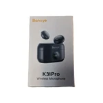 Banxye K31PRO Wireless Lavalier Microphone, Noise Reduction, Portable, Black. Fixed Price $10.00.