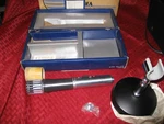 As Is Vintage Aiwa DM-51 Dynamic Microphone With Round Stand & Box. Fixed Price $32.99.