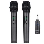 Kithouse K380A Wireless Microphone Dual Black Handheld Mics Bluetooth 1/4IN Ts. Fixed Price $84.99.