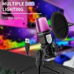 Usb Condenser Microphone With Stand Pop Filter Pc Podcast Studio Recording. Fixed Price $19.92.
