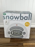 Blue Snowball Usb Microphone Textured White 988-000073 New Open Box. Fixed Price $23.99.
