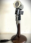 Vintage 1970'S Astatic 10DA Dynamic Microphone, 100% Stock-works-w/stand-cable. Fixed Price $125.00.