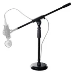 Rockville Podcast Recording Studio Desktop Microphone Stand, Round Base+boom. Fixed Price $24.95.