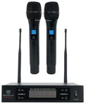 Rockville RWM65U Dual Uhf 15 Channel Metal Handheld Wireless Microphone System. Fixed Price $119.95.