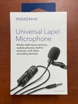 Insignia NS-DLMIC10P Omnidirectional Lapel Microphone *new* C364. Fixed Price $24.99.