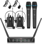 Debra Audio AU400 Pro Uhf Channel Wireless Microphone System With Cordless. Fixed Price $123.99.