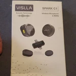 Vislla Spark C1 Wireless Lavalier Microphone 2.4GHZ Black. Fixed Price $20.00.