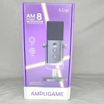 Fifine AM8 White Usb/xlr Dynamic Microphone W/ Stand Podcast Stream Open Box. Fixed Price $34.99.