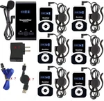 Exmax ATG-100T Wireless Tour Guide System (1 Transmitter 6 Receivers). Fixed Price $124.95.