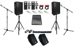 (2) Rockville 15 Speakers+monitors+mixer+mics+stands+for Church Sound Systems. Fixed Price $1378.35.