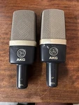 2 Akg C314 Professional Multi-pattern Condenser Microphones. Fixed Price $525.00.