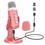 Zealsound Gaming Usb Microphone - Pink. Fixed Price $24.99.
