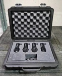 Audio-technica Snare/tom & Kick/tom 4PC Dynamic Microphone Set W/ Carrying Case. Fixed Price $99.99.