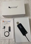 Fifine Mini Clip Microphone Usb Pin Sound Card Earphone K053 Open Box. Fixed Price $24.99.