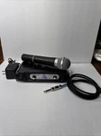 Vocopro VHF-33 Wireless Microphone System And Untested/parts/repair. Fixed Price $25.00.