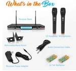 Pyle Dual Uhf Wireless Microphone & Rack Mountable Receiver System PDWM5900. Fixed Price $145.95.