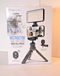 Digipower Led Tripod Light, Microphone Clip-on W/ Wireless Shutter Remote. Fixed Price $15.99.