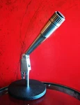 Vintage 1960'S Claricon 38-584 Dynamic Microphone Dual Z W Connector & Stand. Fixed Price $85.00.
