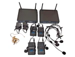 Lot Of 2 Vocopro Udh-dual-b Wireless Microphone System W/ Transmitter Set. Fixed Price $279.99.