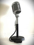 Vintage 1950'S Shure 55S Dynamic Microphone, Sounds Great W/cable & Stand-listen. Fixed Price $220.00.