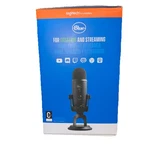 Blue Yeti Usb Microphone Black Freestanding Model For Creating Streaming. Fixed Price $70.00.