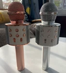 2 Wireless Karaoke Microphones WS-858 Bluetooth Rose Gold & Silver Gabba Goods. Fixed Price $20.00.