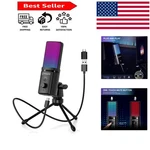 Professional Rgb Usb Microphone For Pc: Clear Sound Gaming, Twitch & Youtube. Fixed Price $44.99.