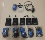 Retekess T122 Wireless Tour System Transmitter Plus 5 Receivers Mic. Fixed Price $139.95.