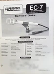 Superscope EC-7 Microphone Service Manual Original. Fixed Price $15.00.