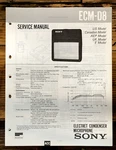 Sony ECM-D8 Microphone Service Manual *original*. Fixed Price $9.97.