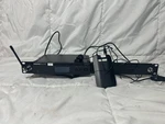 Shure BLX4R Rackmount Receiver With BLX1 Lavalier Beltpack Microphone System. Fixed Price $299.00.