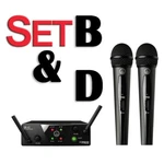 Akg WMS40 Mini Dual Vocal Wireless Microphone System 3350X00060 US25 Set B &. Fixed Price $290.00.