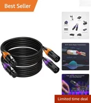 Flexible 25FT Xlr Microphone Cable 2-PACK Ideal For Musicians & Technicians. Fixed Price $81.98.