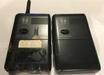 Toa Wireless Mics, Bodypack Transmitters, Lot Of 2, WM-4300-A01, Parts Only. Fixed Price $37.00.