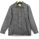 American Vintage Denim Overshirt Washed Black Jacket Shacket. Fixed Price $47.38.