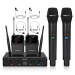 Melonare 4-CHANNEL Wireless Microphone System,uhf Cordless Set W/ 4X10 Fr.... Fixed Price $170.94.
