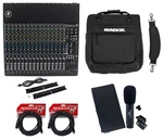 Mackie 1604VLZ4 16-CHANNEL Mixer+travel BAG+PRO37 MICROPHONE+(2) Xlr Cables. Fixed Price $1132.89.