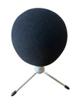 Blue Snowball Ice Condenser Microphone White With Stand & Pop Filter Tested Euc. Fixed Price $18.97.
