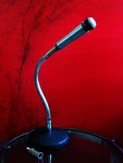 Vintage 1970S Astatic 810-A Dynamic Cardioid Microphone W Stand & Cable Prop. Fixed Price $86.13.