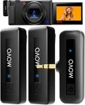 Movo Wireless-mini-duo Dual-channel Microphone System For Dslr. Fixed Price $49.95.